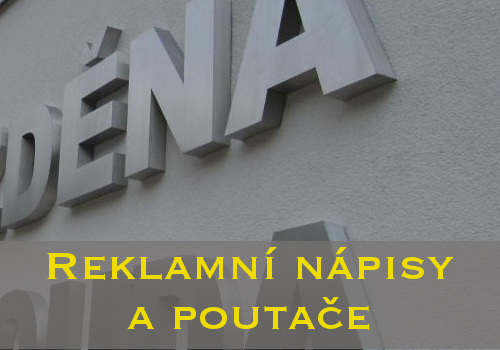 Reklamní nápisy a poutače
